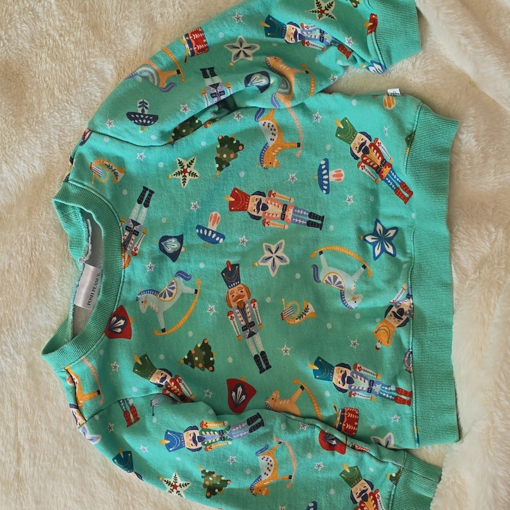 Posh Peanut Teal Nutcracker Sweatshirt